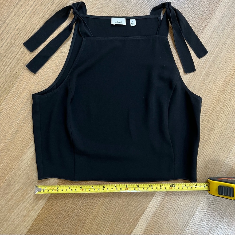 Aritzia Wilfred Cropped Tie Shoulder Tank - Picture 6 of 8